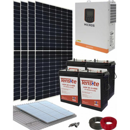 Kit Solar 3000Kw con batería AGM