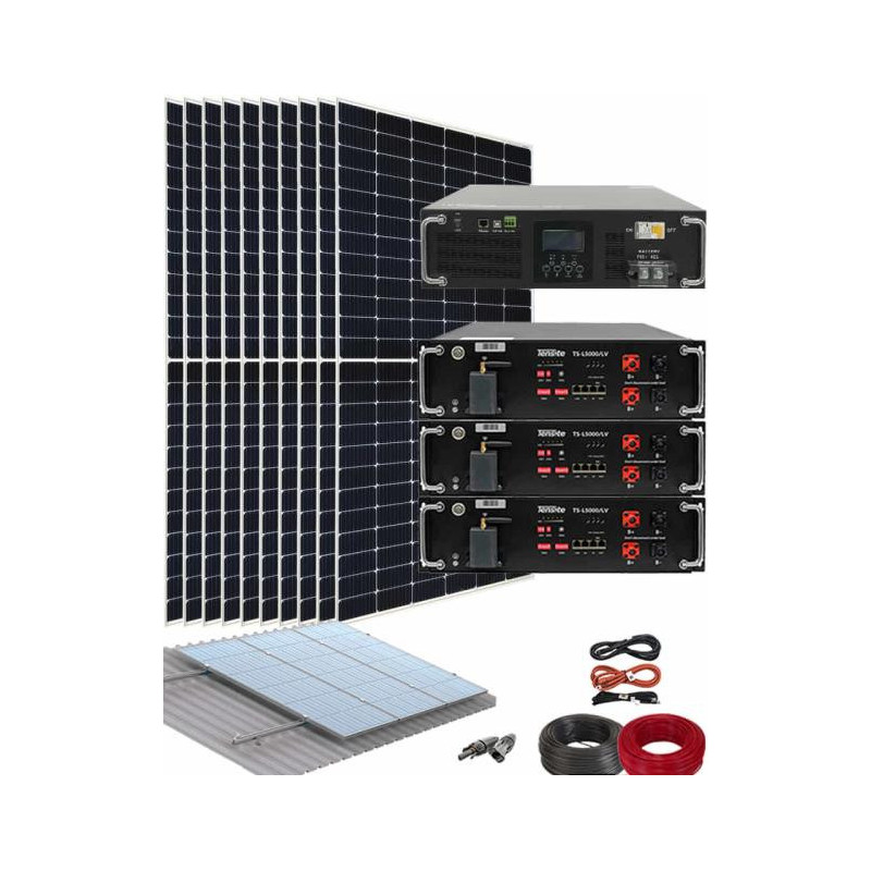 Kit Solar Placas Solares en Casa Aislada 5500W 48V Suntaic