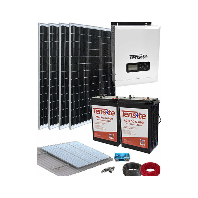 Kit Solar Aislada 1000W 12V