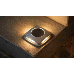 Luz solar exterior en suelo 10lm